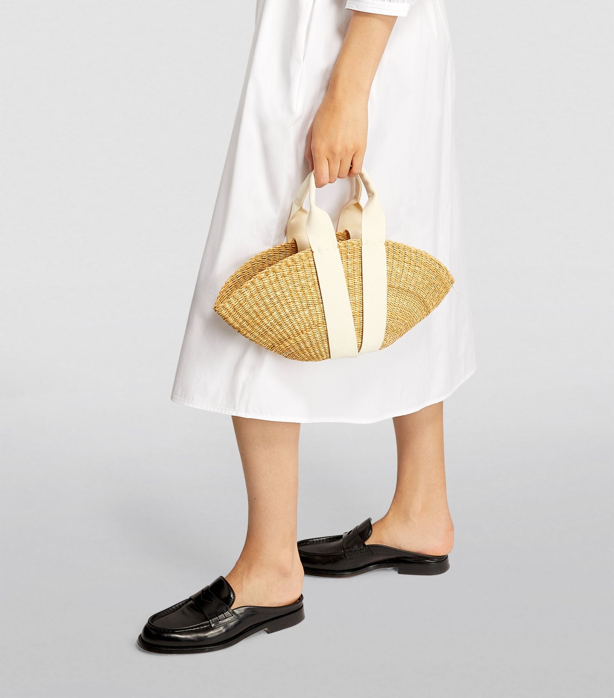 Geanta Muun impletita manual din paie  Mini Sophie 