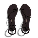 Load image into Gallery viewer, Tkees Jo flip-flops from brazilian leather in Black
