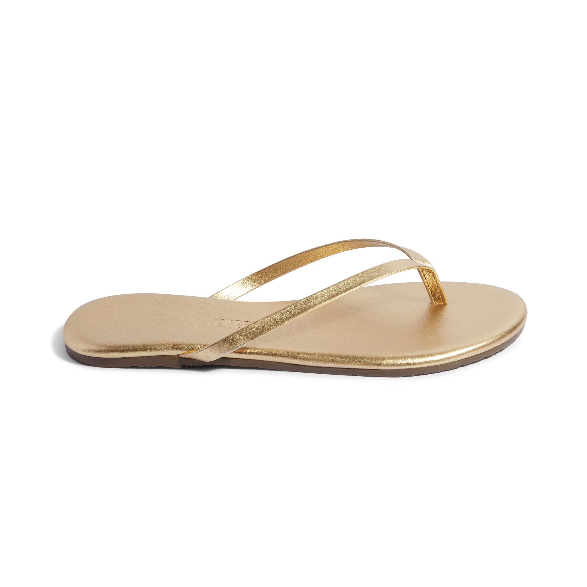 Slapi Tkees LILY Metallics din piele naturală braziliană nuanța Auriu