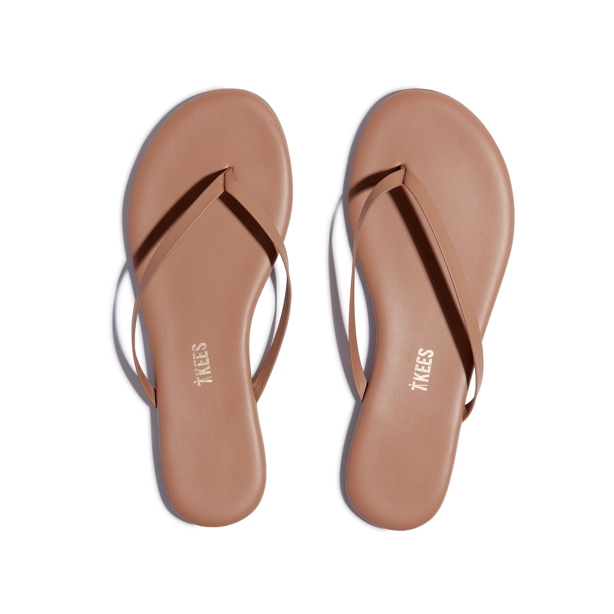 Șlapi Tkees Nudes din piele naturală braziliană nuanța Beach Bum