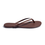 Load image into Gallery viewer, Tkees Lily nudes flip-flops from brazilian leather in Cappuccino
