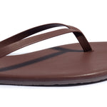Load image into Gallery viewer, Tkees Lily nudes flip-flops from brazilian leather in Cappuccino
