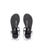 Load image into Gallery viewer, Tkees Mariana flip-flops from brazilian leather in Black
