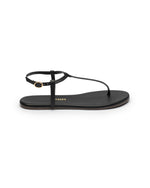 Load image into Gallery viewer, Tkees Mariana flip-flops from brazilian leather in Black
