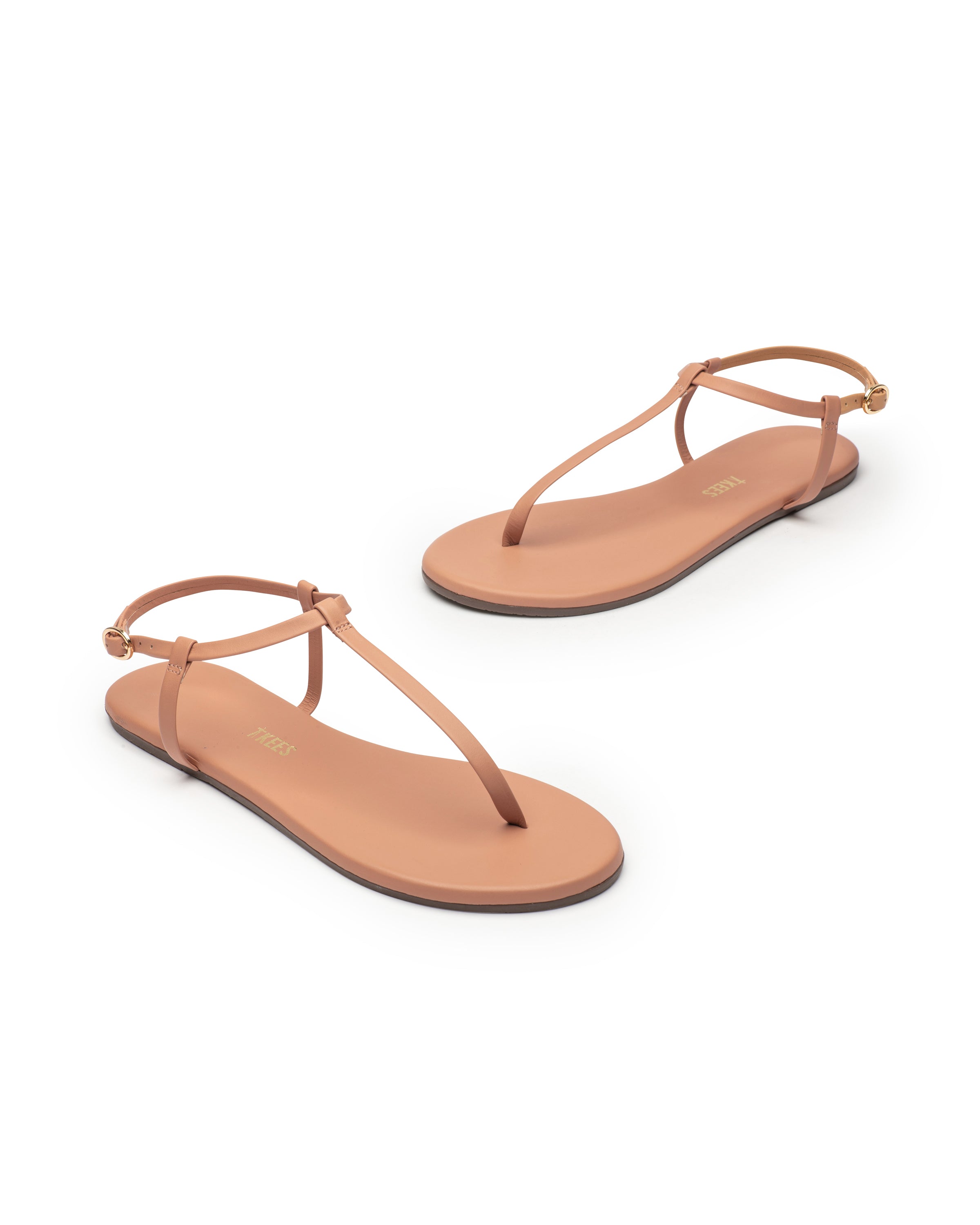 Sandala Tkees Mariana din piele naturală braziliană nuanța Pout