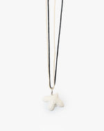 Load image into Gallery viewer, MYRNI pendant with a bird on a chain, silver hardware
