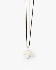 MYRNI pendant with a bird on a chain, silver hardware