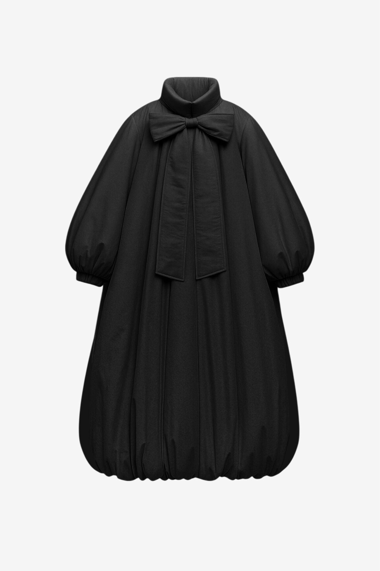 Black Cocoon Puffer Coat