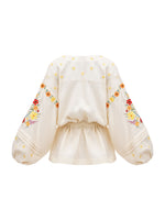 Load image into Gallery viewer, Light linen embroidery Budzhak blouse
