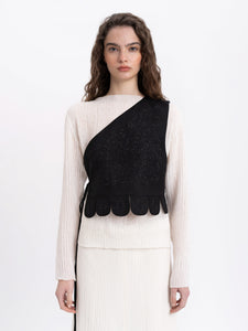 Embroidered Linen Vest Osiayna