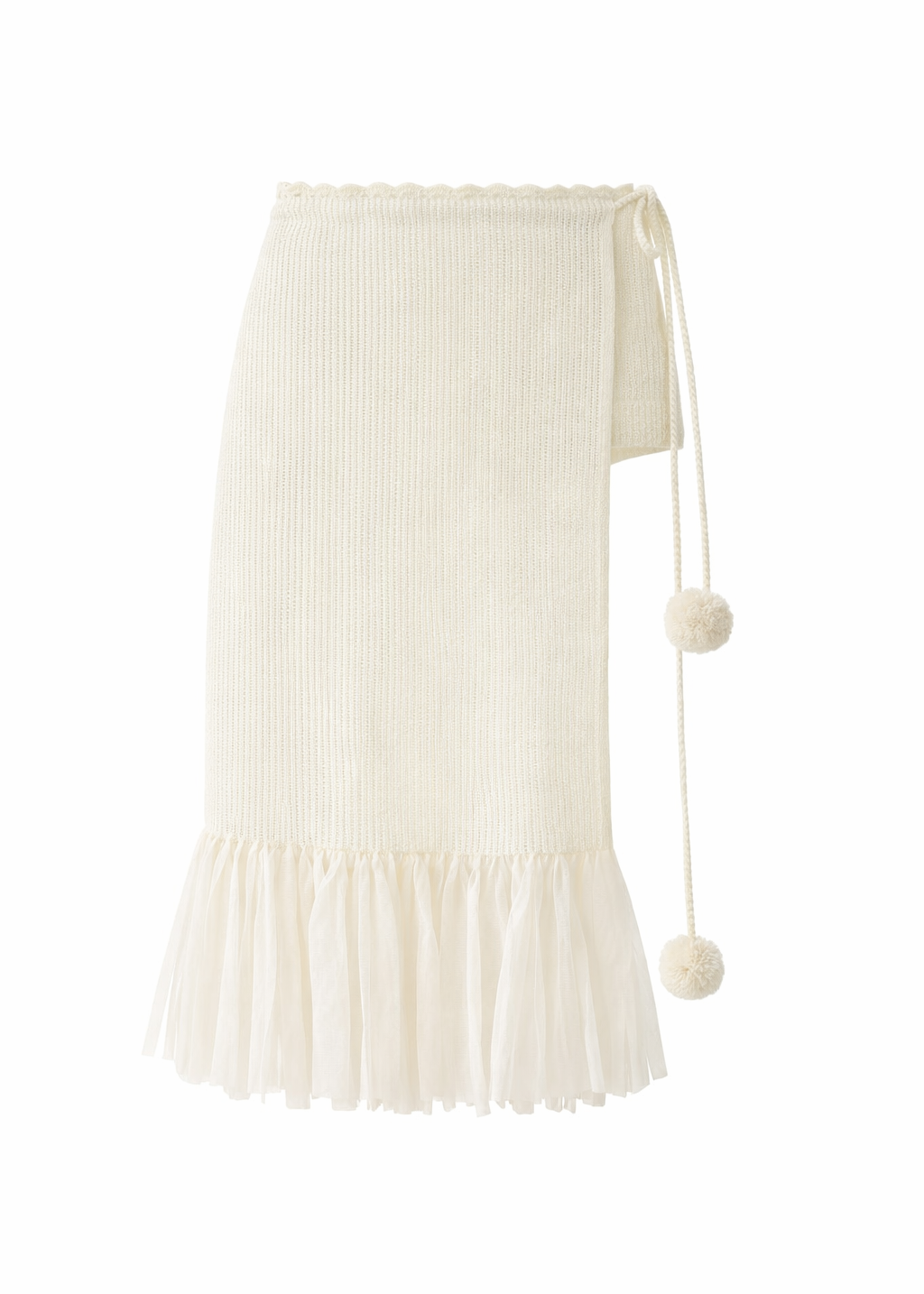 Șorț Tricotat cu Franjuri