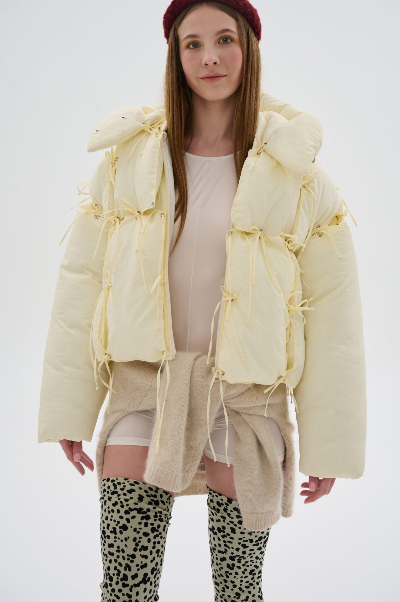 Geacă puffer cu fulgi de gâscă Constructor Mini butter