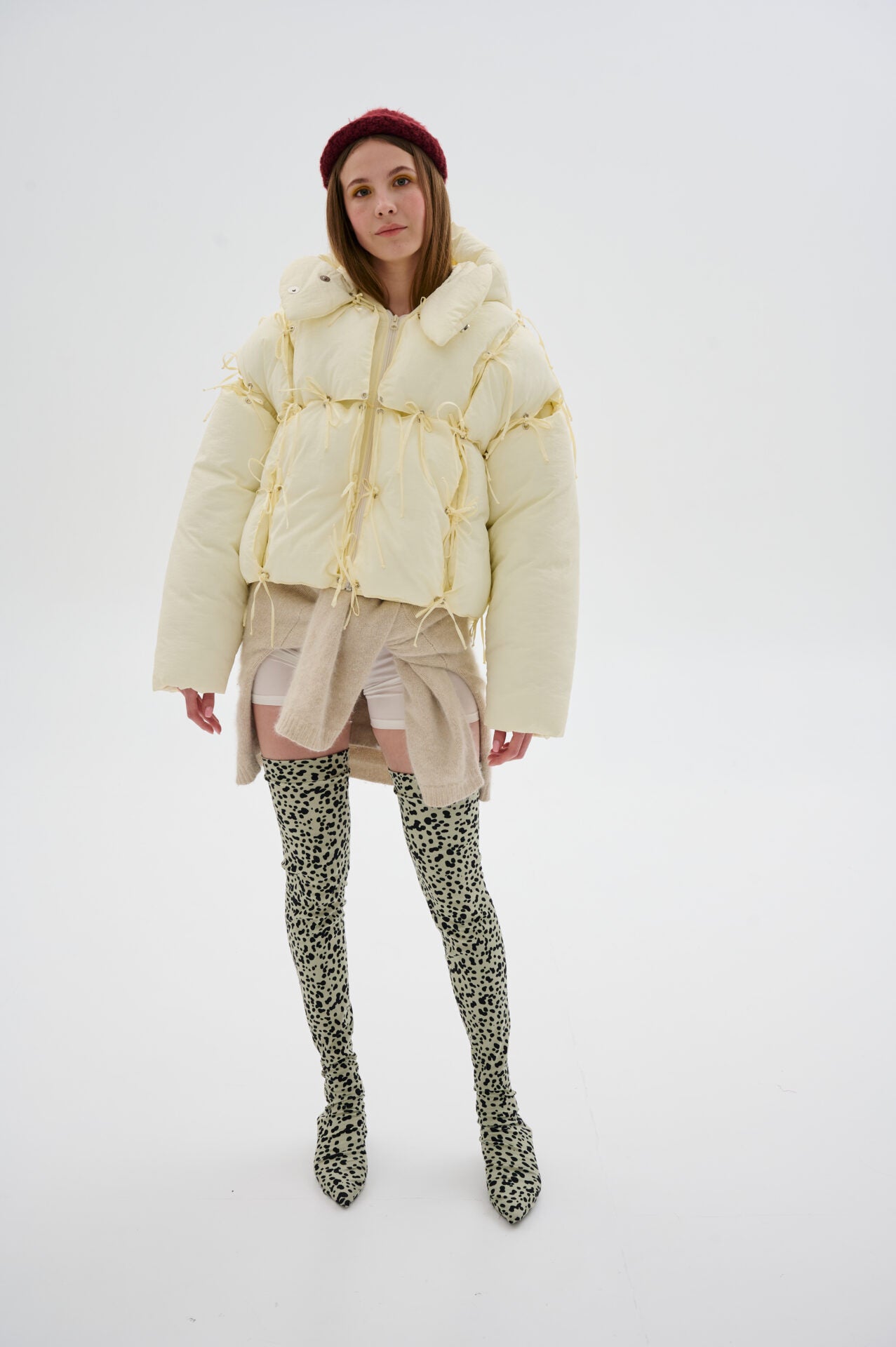 Geacă puffer cu fulgi de gâscă Constructor Mini butter