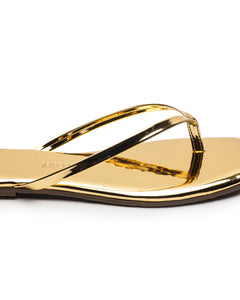 Flip-flop LILY Square - Mirror Gold