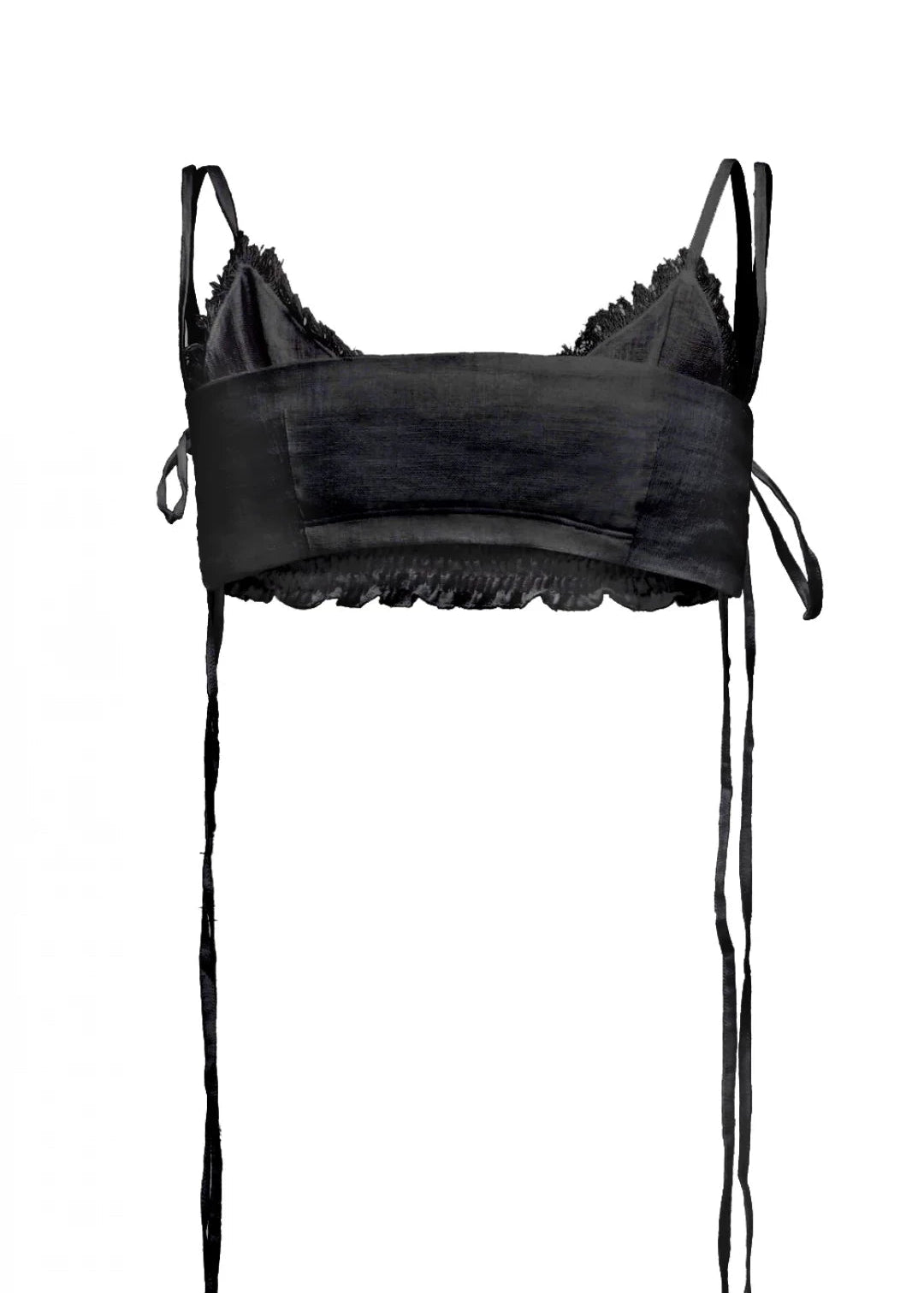 Black Soft Top with Long Straps