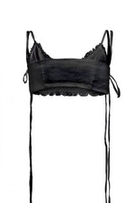 Load image into Gallery viewer, Long strap black crop top
