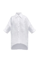 Load image into Gallery viewer, Bird embroidered white shirt
