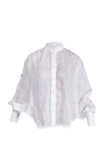 Load image into Gallery viewer, Embroidered long sleeve white shirt

