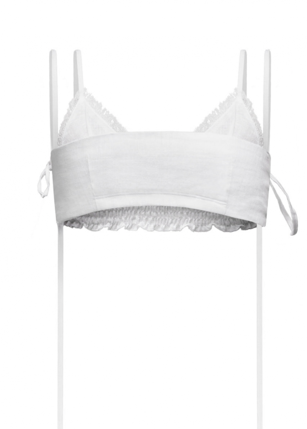 White Soft Top with Long Straps
