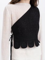 Load image into Gallery viewer, Embroidered Linen Vest Osiayna

