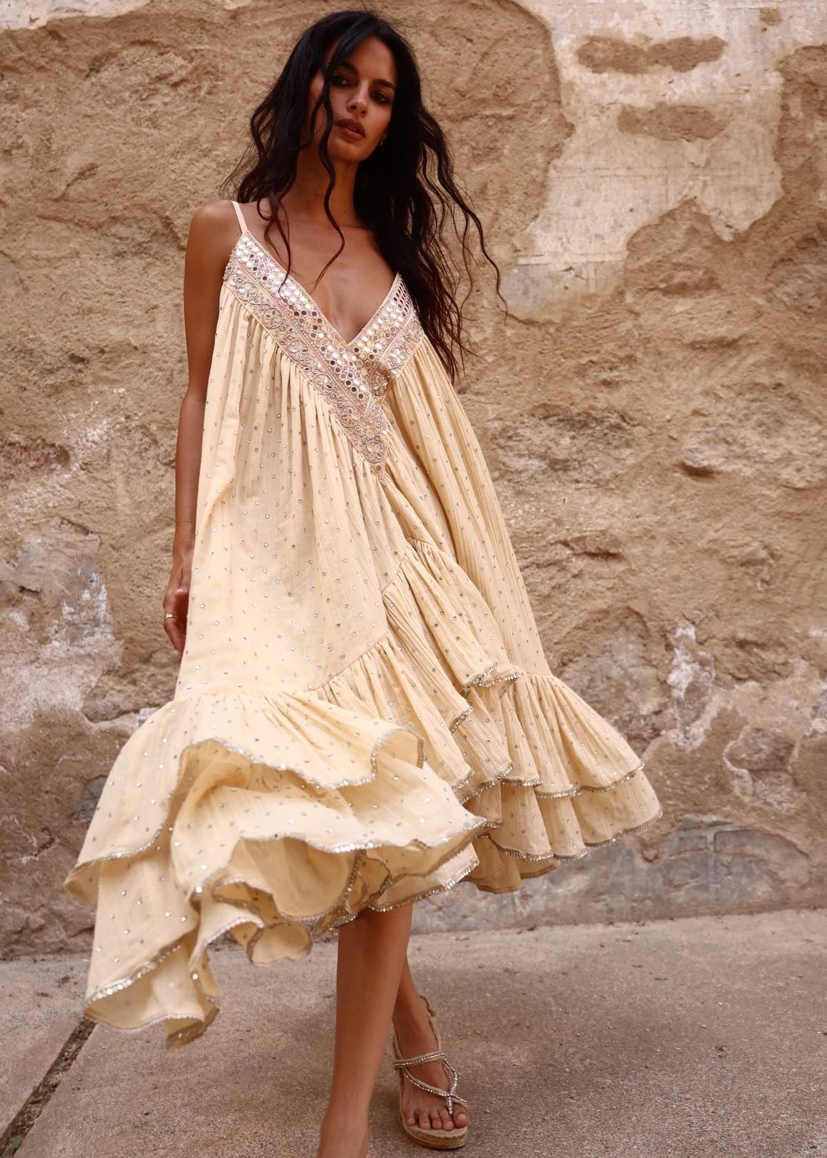 Rochie V-Neck Crystal