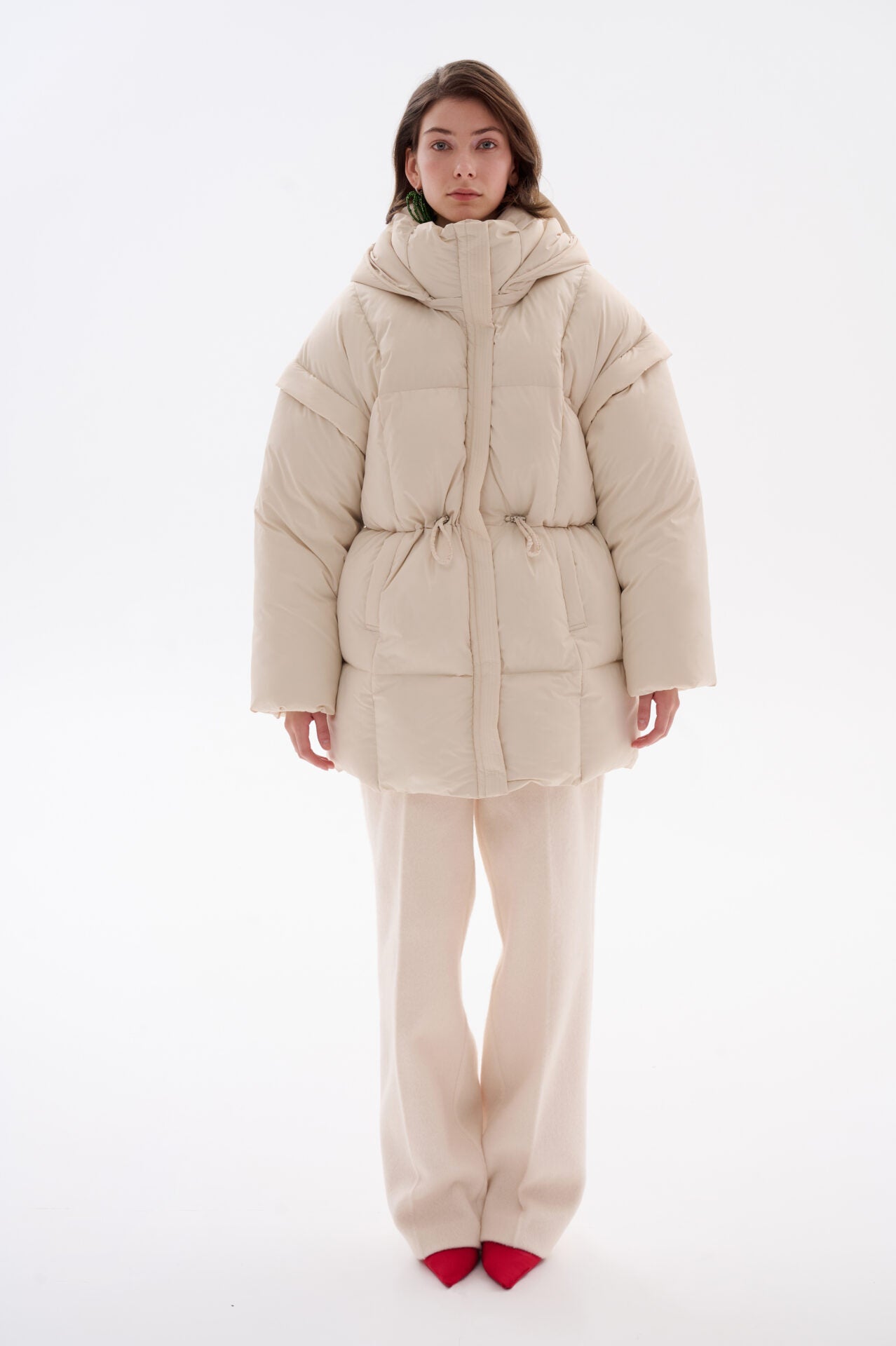 Puffer Jacket Parka Mini Milk