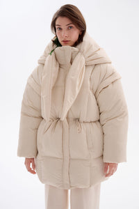 Puffer Jacket Parka Mini Milk