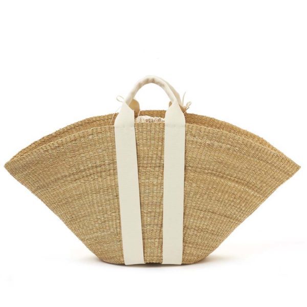 Muun hand-woven big straw bag maxi Sophie